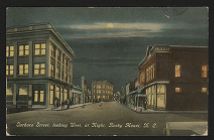 Tarboro Street, looking west, at night, Rocky Mount, N.C.